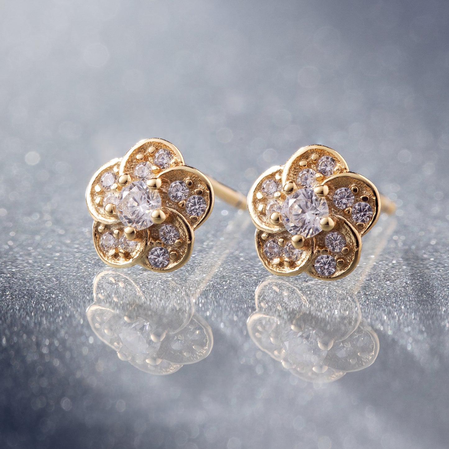 Aretes Plata Oro