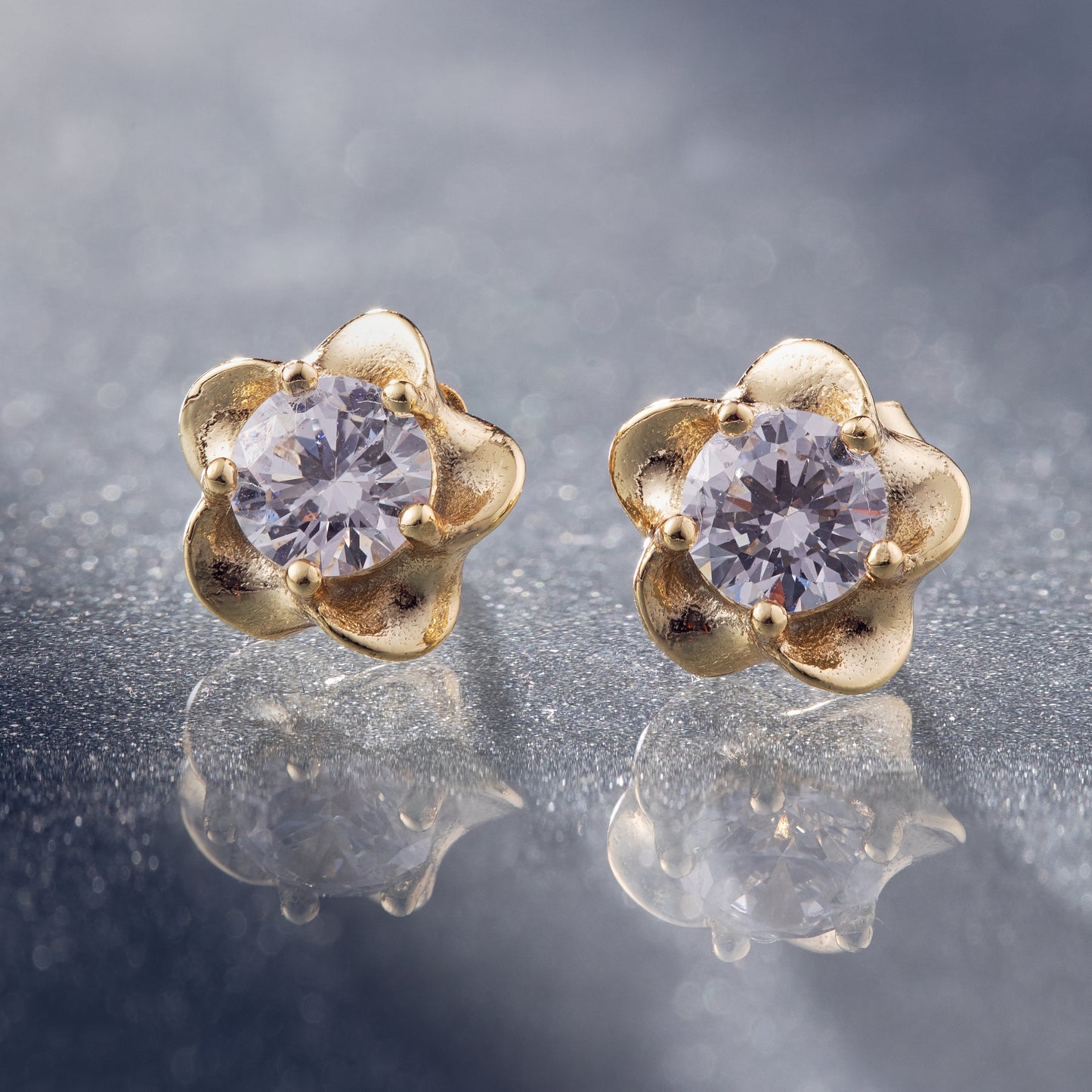 Aretes Plata Oro