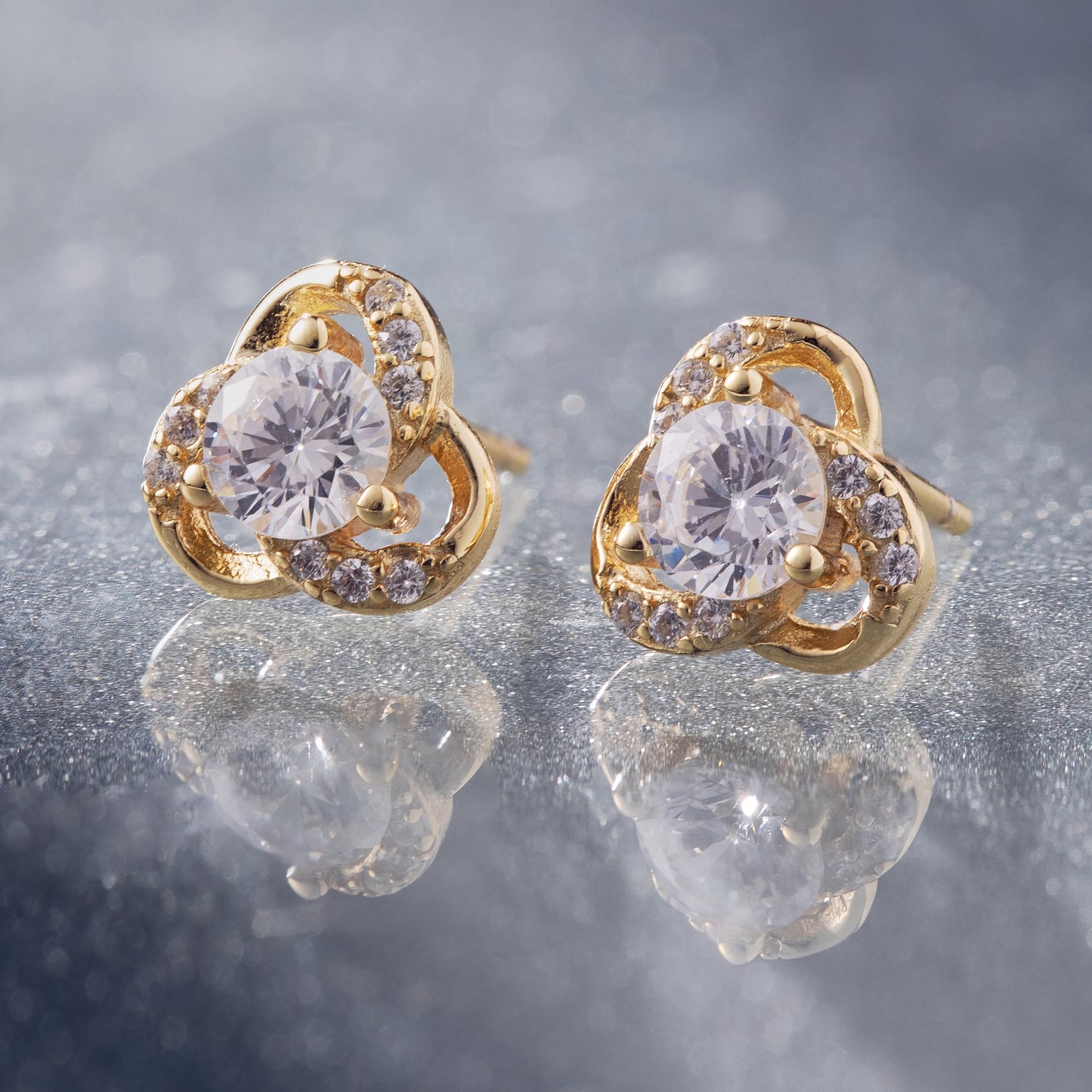 Aretes Plata Oro