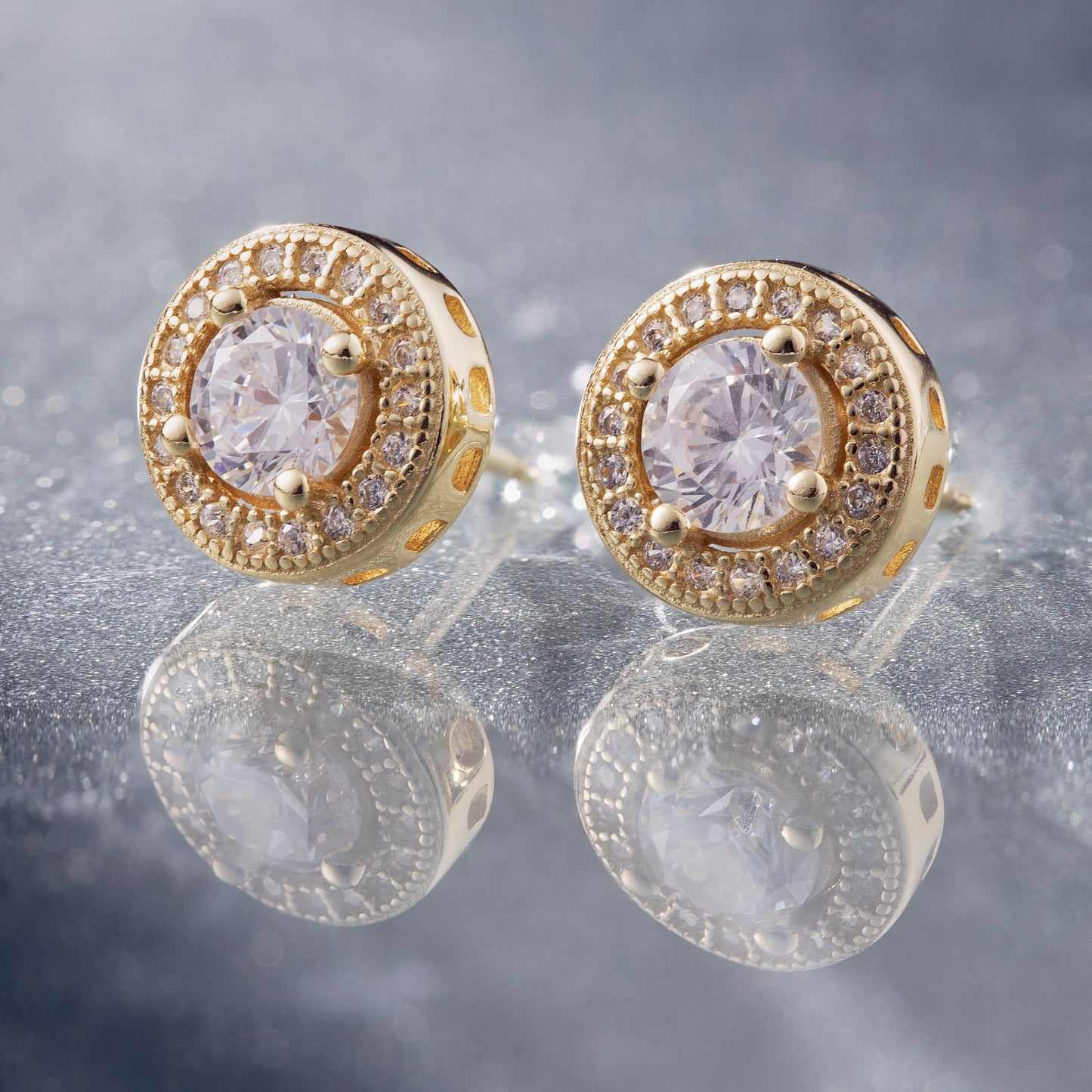 Aretes Plata Oro