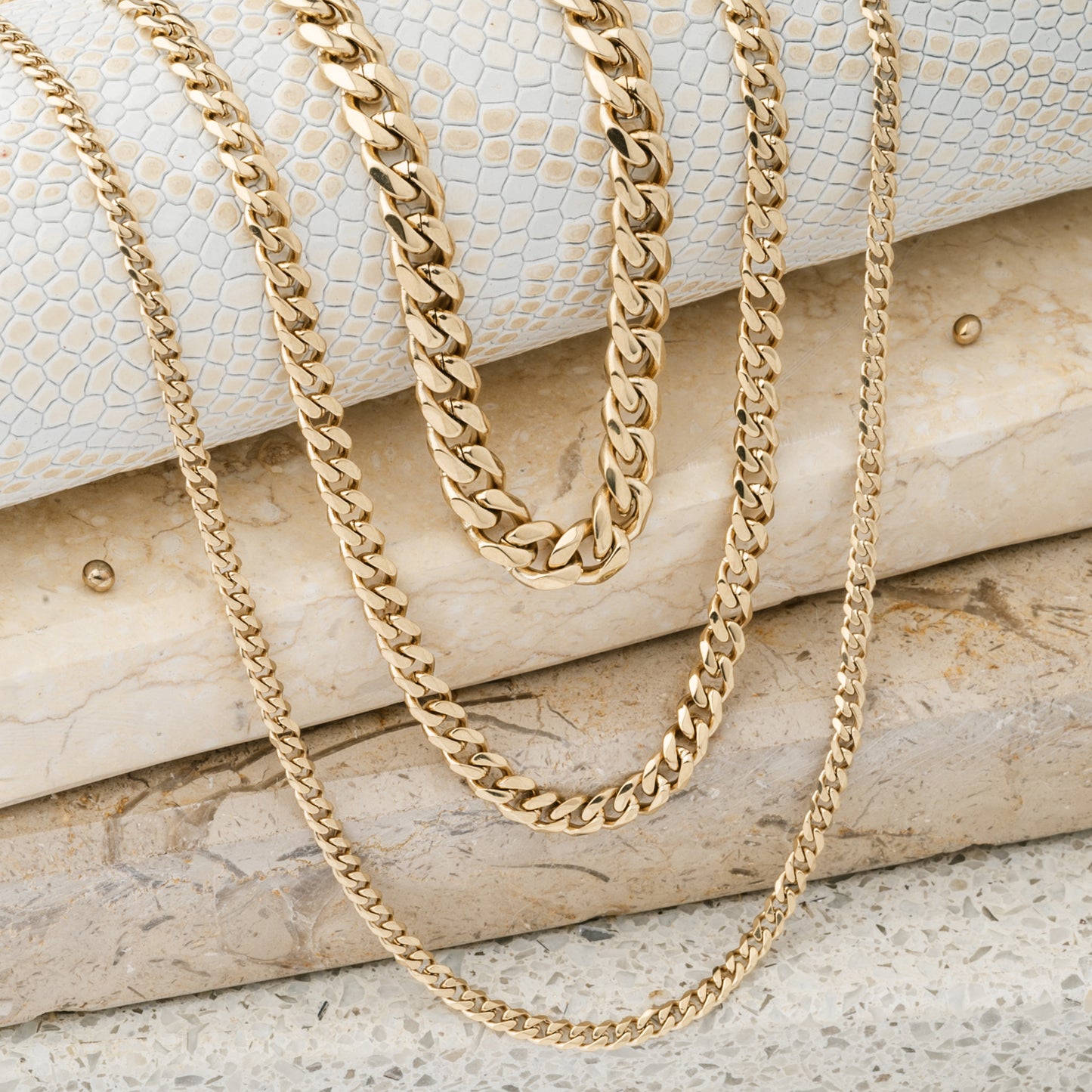Cadena Cubana 18k