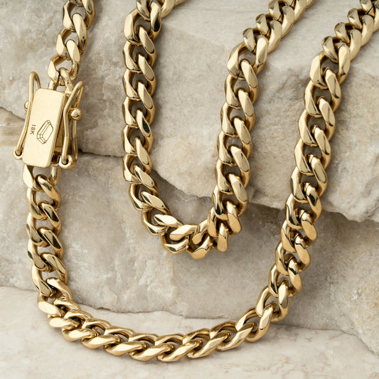 Cadena Cubana 18k