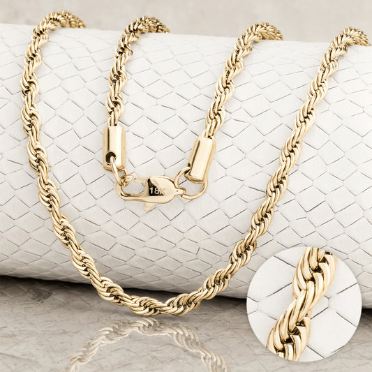 Cadena Lazo 18k