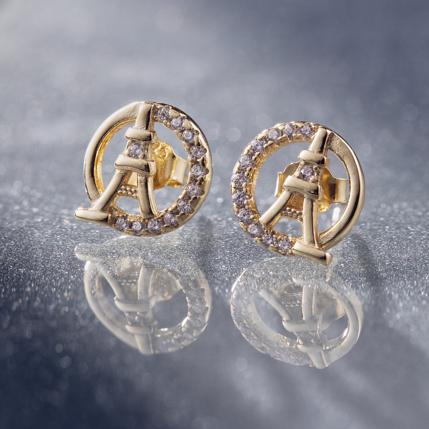 Aretes Plata Oro