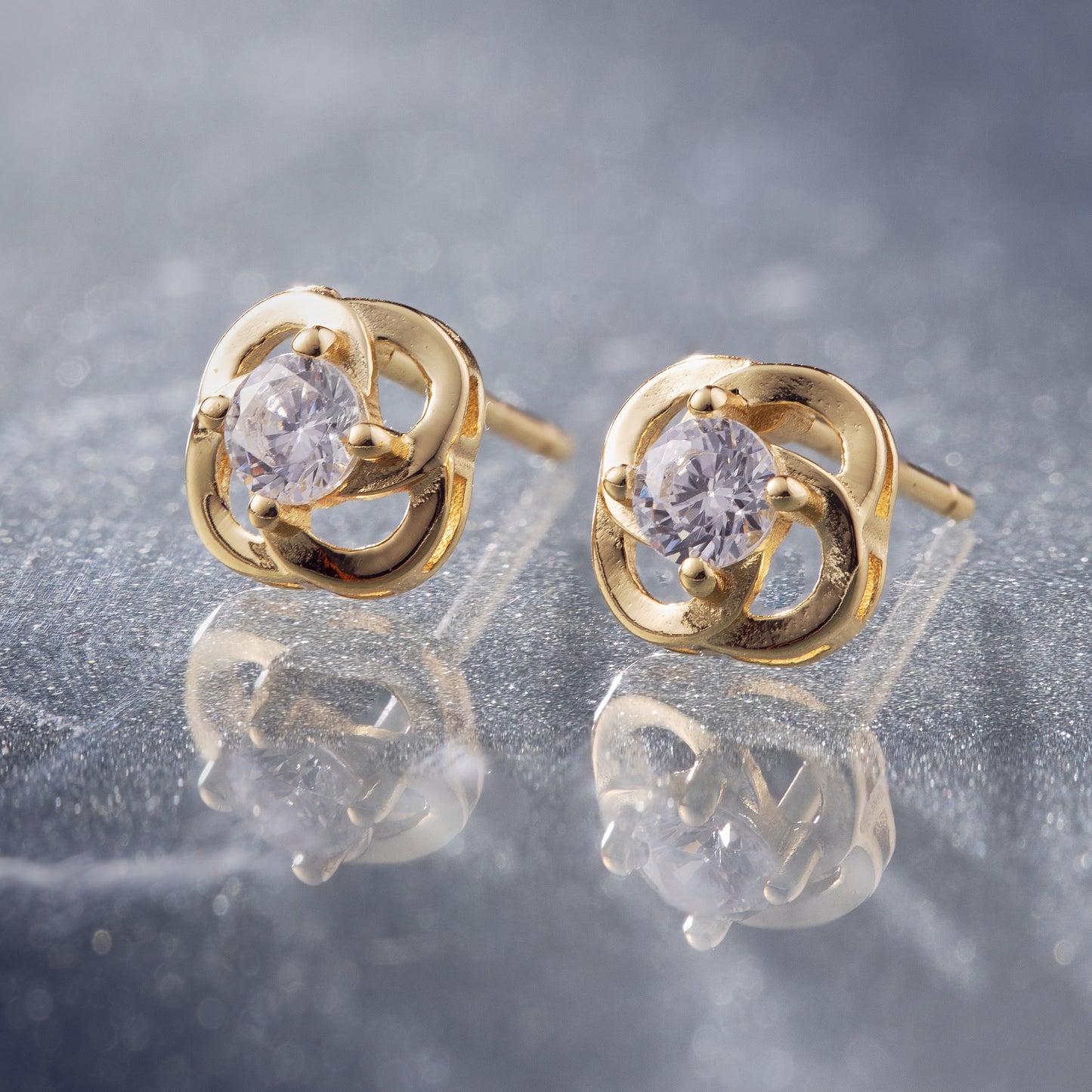 Aretes Plata Oro