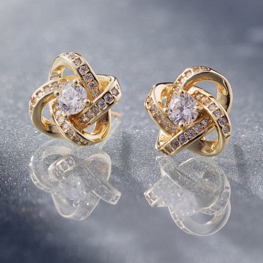 Aretes Plata Oro